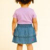 fernandaramoskids com­ br Saia Infantil Feminina Jeans Clara com Babado Colorido1
