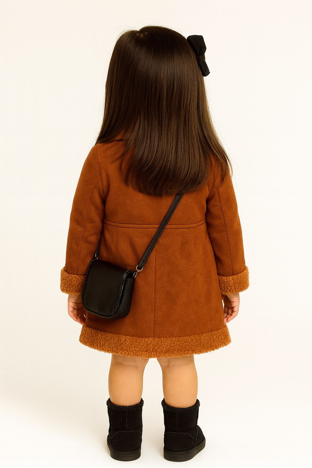 fernandaramoskids com br Sobretudo Infantil Feminino Caramelo com Botões1