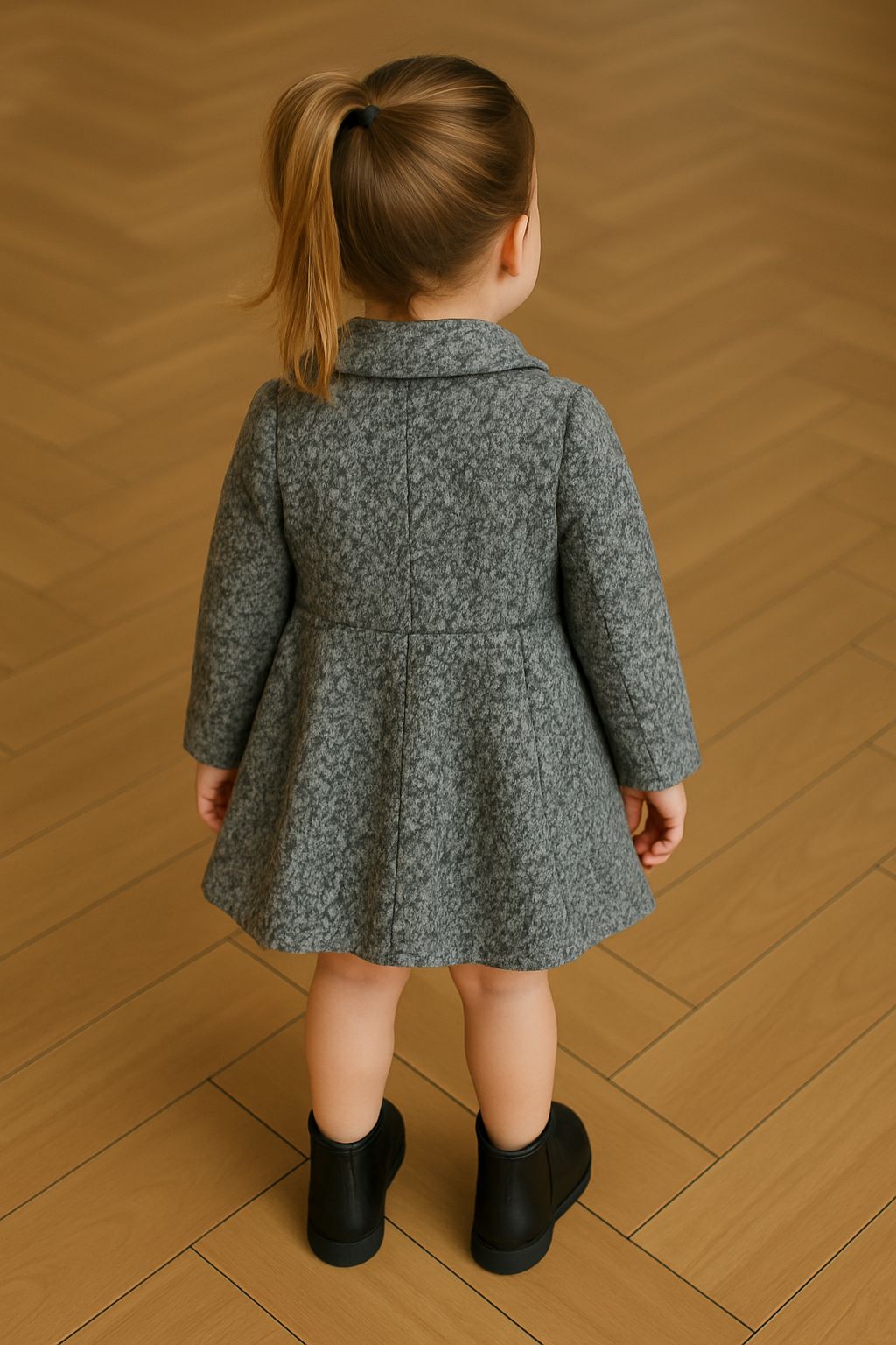 fernandaramoskids com br Sobretudo Infantil Feminino Cinza Mescla1