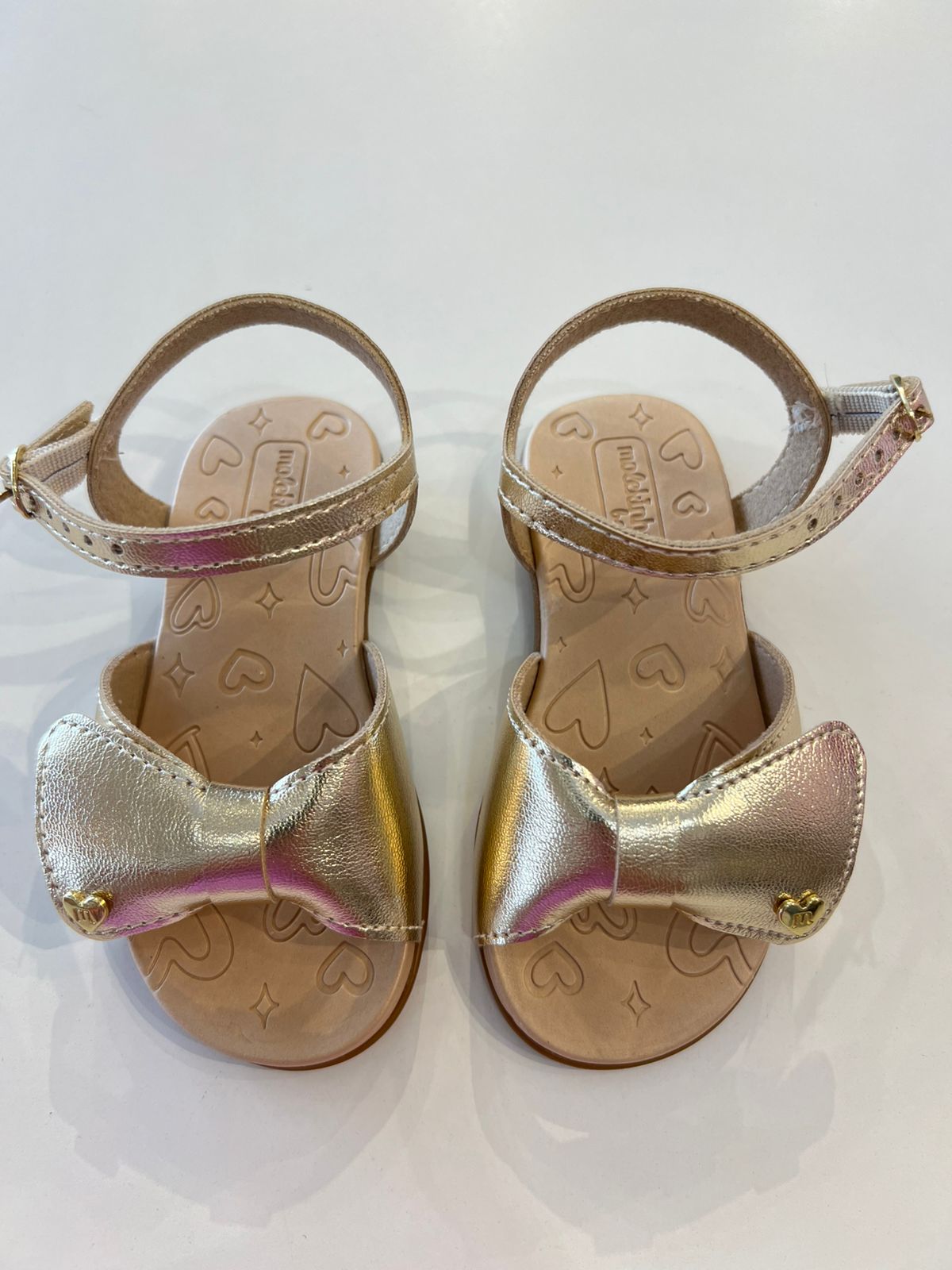 Sandália Infantil Feminina Brilho Dourado da Fernanda Ramos Kids