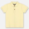 Camisa Polo Infantil Masculina em Suedine Amarelo Baunilha da Fernanda Ramos Kids