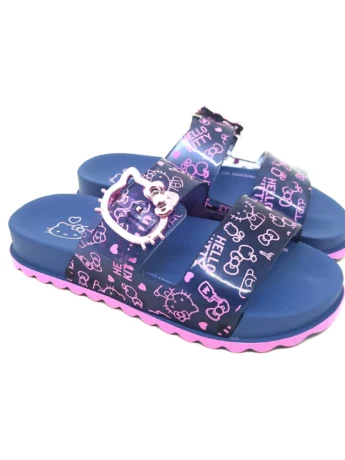 Chinelo Infantil Feminino Summer Rosa e Azul Fernanda Ramos Kids