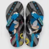fernandaramoskids com br Chinelo Infantil Masculino Estampado Preto e Azul 1