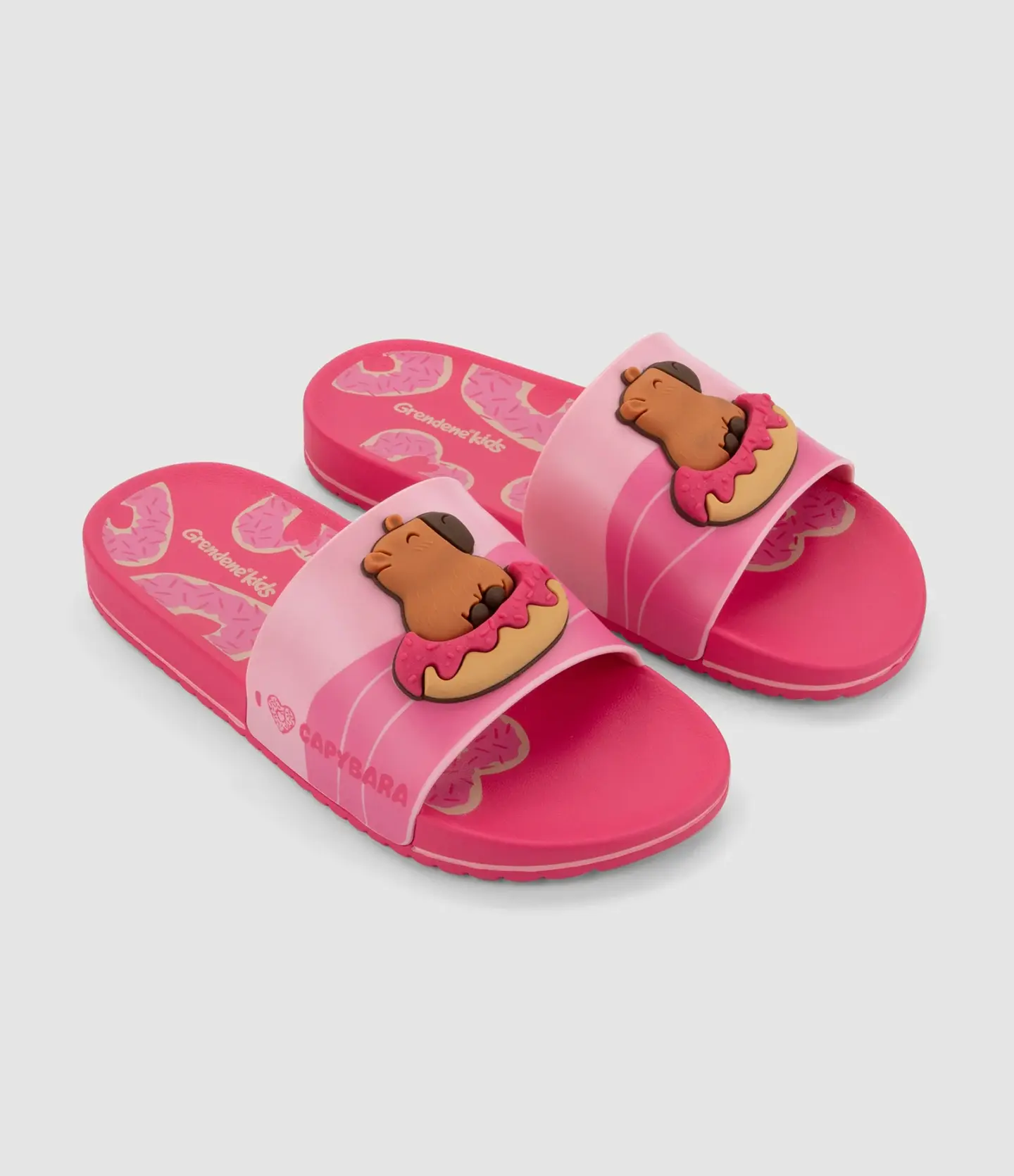Chinelo Papete Infantil Feminino Capi Rosa Fernanda Ramos Kids