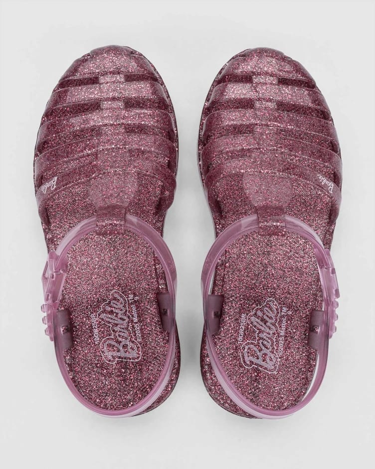 Sandália Infantil Feminina Rosa Médio Glitter Fernanda Ramos Kids