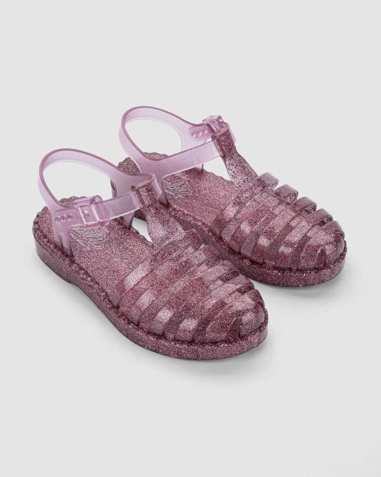 Sandália Infantil Feminina Rosa Médio Glitter Fernanda Ramos Kids