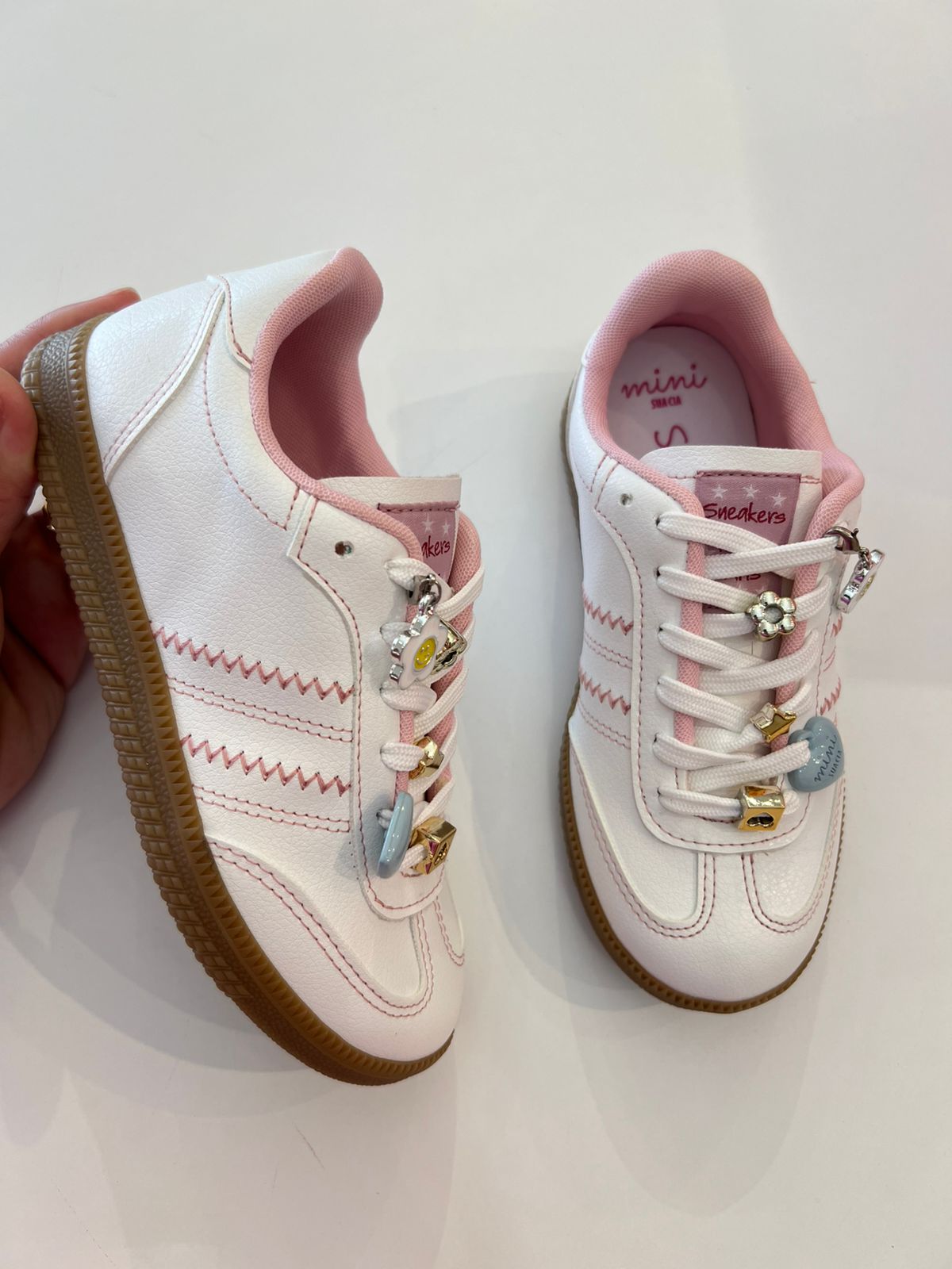 Tênis Infantil Feminino Casual Milano Branco Fernanda Ramos Kids