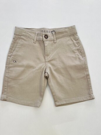 Bermuda Infantil Masculina com Bolso Caqui Fernanda Ramos Kids