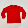 Blusa Manga Longa Infantil Unissex Básica Vermelho Fernanda Ramos Kids