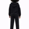 fernandaramoskids com br Conjunto Infantil Feminino Moletom Jaqueta com Capuz e Calça Preto 1