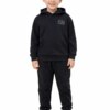 Conjunto Infantil Masculino Blusão Preto e Calça Jogger sem Punho Fernanda Ramos Kids