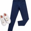 Calça Legging Infantil Feminina em Cotton Azul 6751 Fernanda Ramos Kids