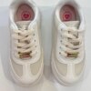 Tênis Infantil Feminino Off White com detalhes glitter Dourado Fernanda Ramos Kids