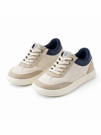 Tênis Infantil Masculino Casual com Cadarço e Zíper Lateral Fernanda Ramos Kids