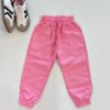Calça Jogger Infantil Feminina com Bolso Rosa Fernanda Ramos Kids