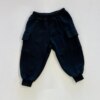 Calça Moletom Cargo Unissex Infantil Preta Fernanda Ramos Kids