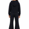 fernandaramoskids com br Conjunto Infantil Feminino Canelado Blusa Manga Longa e Calça Preta 1