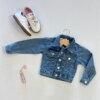 Jaqueta Infantil Feminina Jeans Lavagem Clara Fernanda Ramos Kids