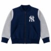 Jaqueta Moletom Infantil Masculina com Zíper e Bolso Azul Marinho Fernanda Ramos Kids