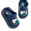 Babuche Bebê Masculino com Elástico Dino Azul Fernanda Ramos Kids