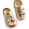 Babuche Infantil Feminino com Pins Dourado Fernanda Ramos Kids