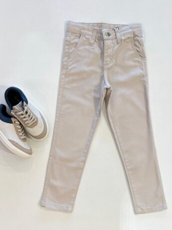 Calça Masculina Infantil Jeans Skinny Bege Fernanda Ramos Kids