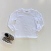 Camiseta Infantil Masculina Branco Básica Manga Longa Fernanda Ramos Kids