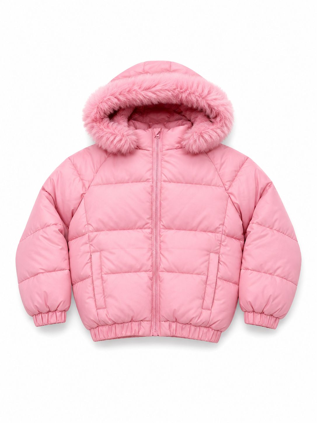 Jaqueta Infantil Feminina Capuz Removível Rosa Candy Fernanda Ramos Kids