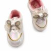 Tênis Infantil Feminino Baby Casual Velcro com Laço Perolizado Fernanda Ramos Kids