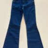 Calça Feminina Jeans Infantil Flare com Elastano Azul Escuro Fernanda Ramos Kids