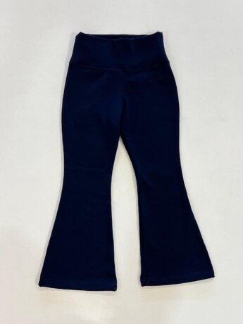 Calça Legging Flare Infantil Feminina Flanelada Azul Marinho Fernanda Ramos Kids