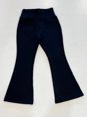 Calça Legging Flare Infantil Feminina Flanelada Preta Fernanda Ramos Kids