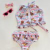 fernandaramoskids com­ br Biquíni Infantil Top e Calcinha Estampa Listrado Florzinha