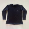 Blusa Infantil Unissex Manga Longa com Proteção UV 50+ Preta Fernanda Ramos Kids