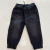 Calça Masculina Infantil Jeans Jogger Com Elástico Preto Fernanda Ramos Kids