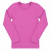 Blusa Manga Longa Infantil Feminina Térmica Rosa Chiclete Fernanda Ramos Kids