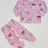 Pijama Infantil Feminino Blusa Manga Longa Gatinhos e Calça Rosa Fernanda Ramos Kids