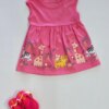 Vestido Infantil Feminino Rodado Animais Rosa Fernanda Ramos Kids