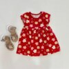 Vestido Infantil Feminino Rodado Ursinhos Vermelho Fernanda Ramos Kids