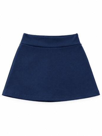 Short Saia Cotton Infantil Feminino Básica Azul Marinho Fernanda Ramos Kids